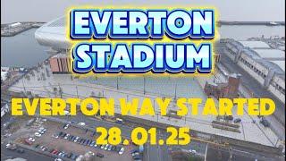 NEW Everton Stadium  Bramley Moore dock Everton Way Started 28.01.25