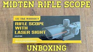 Unboxing The MidTen Rifle Scope With Laser Sight