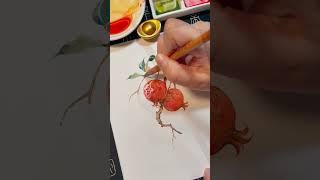 Expressive watercolor freehand brushwork | Eastern Aesthetics