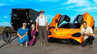 Driving An Amish Family In A Supercar!