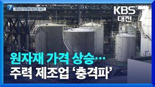 원자재 가격 상승…주력 제조업 ‘충격파’ / KBS  2022.08.02.