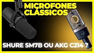 Microfone Condensador AKG C214 x Dinâmico Shure SM7B - Gravando Violão