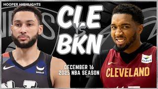 Cleveland Cavaliers vs Brooklyn Nets Full Game Highlights | Dec 16 | 2025 NBA Season