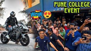 PUNE College EVENT me Apni Khatarnak Entry |NINJA H2 is back |SAGARMORE VLOGS