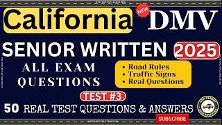 California DMV Written Test 2025 | DMV Senior Written Test 2025 | DMV Renewal For Seniors