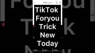 Tiktok Foryou Trick 2025 | How To Viral Video On Tiktok | Tiktok Foryou Trick #shorts #shortvideo