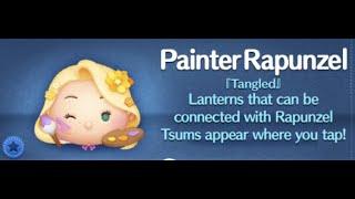 Mar 25 New Tsum ! Disney Tsum Tsum Painter Rapunzel SL6 Gameplay