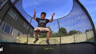 Ethan's Trampoline in SlowMo