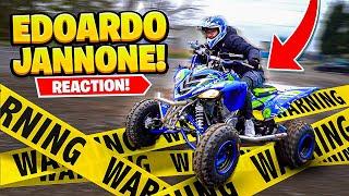 LA REAZIONE DI EDDY JANNO AL QUAD 700 RAPTOR (pericolosissimo)