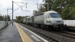 Railadventure 43465 & 43484 pass Grange Prk hauling 7 box wagons - 29/10/24