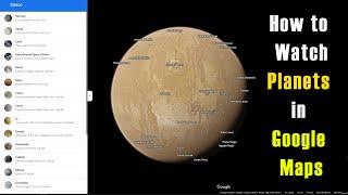 Planets in Google Map | How to watch other planets of Solar System | Google Map New Update