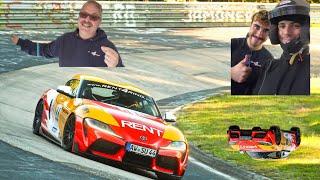 SUPRA with GT4 parts on the Nürburgring!! | André Garage @BTGDale