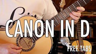 CANON IN D (Palchelbel) Easy Alternate Picking Version FREE TABS