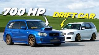 2 of the BADDEST STI Swapped Subaru Foresters!