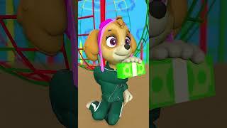 Skye and Ryder: Surprise Gift in Squid Game #pawpatrol #skye #ryder #funny  #shorts