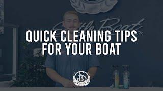 Quick Cleaning Tips for Your Boat with Seattle Boat Co.