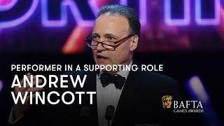 Andrew Wincott wins Performer in a Supporting Role for Raphael | BAFTA Games Awards 2024