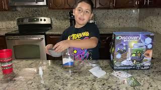 Planting Grass and Chia Seeds with Discovery DIY Terrarium Grow Kit