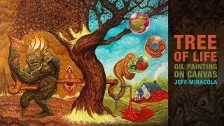 Tree of Life oil painting by Fantasy Artist Jeff Miracola
