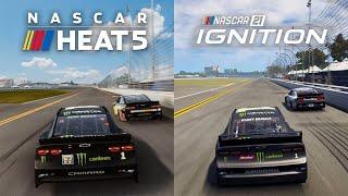 NASCAR Heat 5 vs NASCAR 21: Ignition | Direct Comparison