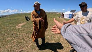 Real mongolian nomad family meets Korean family