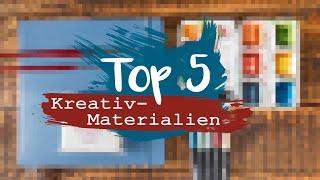 Top 5 Kreativmaterialien - Favoriten an Farben, Papier, Skizzenbücher, Stifte