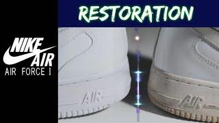 NIKE AIR FORCE 1 TRIPLE WHITE RESTORATION