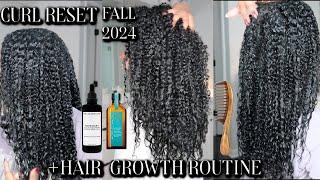 DETAILED CURRENT HAIR GROWTH ROUTINE + CURL RESET 2024 | TIPS & PRODUCT RECOMMENDATIONS