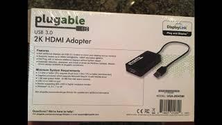 Plugable USB 3.0 to HDMI Video Graphics Adapter up to 2560x1440