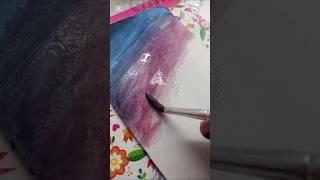 رسمت منظر طبيعي بالالوان المائية #drawing #رسم #art