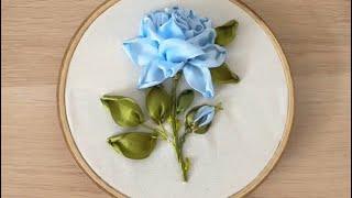 Flower Ribbon Embroidery Easy to Follow