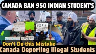 950 INDIANS STUDENTS BANNED FROM CANADIAN PR NO MORE STUDY VISA #canada #india #pr #visa #punjab