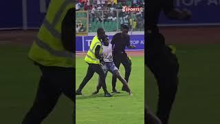 Pitch invader manhandled after Ghana vs. Angola game in Kumasi