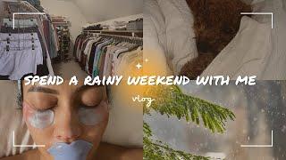 What I did on a productive rainy weekend | cleaning, self care, family time