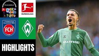 FC Heidenheim vs SV Werder Bremen  4.Spieltag Bundesliga Highlights