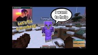 wilbursoot MANUPILATES tommyinnit into FIXING lmanberg dream smp credits to ro0oney