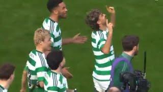 Jota & Trusty Dancing To New Daizen Maeda Song After Celtic Defeat Hibs 2-0