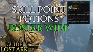 Lost Ark - Skill point potions are roster wide (Guide)