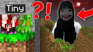 JJ and Mikey Family vs. Scary SAMARA From THE RING GIANT In Minecraft! - Maizen