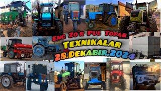 Traktor 28.Dekabir.2024 Belarus Mtz Ttz T28 Zil samasval Roselmash Claas axos Seyelka T40 Pirsepi