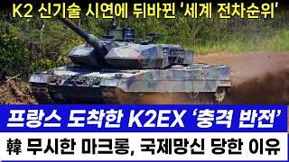 K2EX 충격적 신기술 위력 확인에 환호하는 외신, 마크롱 한국 무시하더니 국제망신