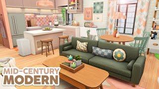 Colorful Mid-Century Modern Apartment // The Sims 4 Speed Build: Apartment Renovation