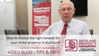 How to choose the right tenants by Auckland Property Management