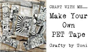 **Craft with Me**……Make Your Own PET TAPE …………#ephemera #craftwithme