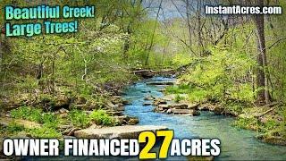 Owner Financed Land 27 Acres SW of St. Louis, MO - $2,500 Down -Creek! ID#JJ09G www.InstantAcres.com