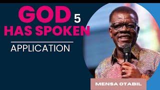 GOD HAS SPOKEN 5 | Application | Mensa Otabil | ICGC Christ Tempel | word of God