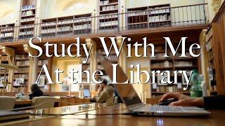 3-Hour Library Study Session [Background Noise] - Study With Antonio, 15-Minute Breaks