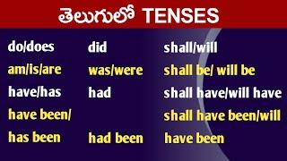 How to learn tenses in telugu | Tenses in telugu | learn english through telugu | vashista360