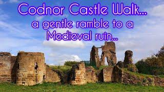 Codnor Castle in Derbyshire a medieval haunted ruin once the home of the powerful De Grey family