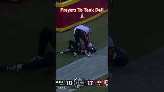 Tank Dell’s Touchdown Injury#texans #football #injury #nfl #sad #chiefs #football#games#pain